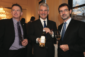 John Whaites David Brock and Spencer Massie at the Canada House reception